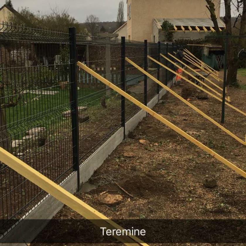 Pose de clôtures